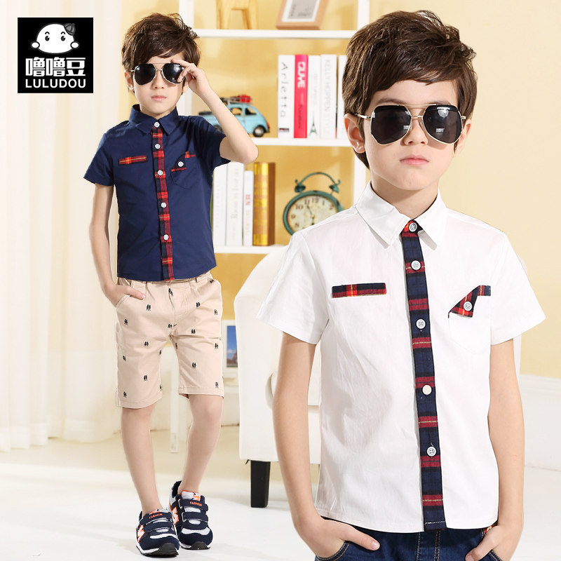 Chemise garcon à manche courte - Ref 2072893 Image 1