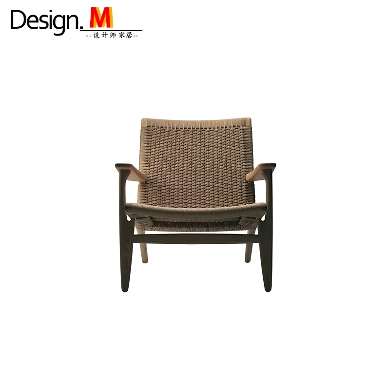 Design.M创意设计师家具 paddle chair/划桨椅 中式编织实木躺椅