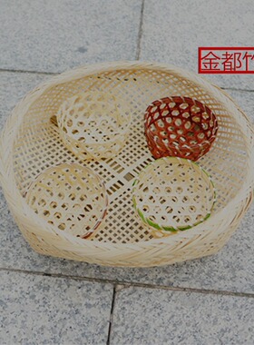 小竹筐鸡蛋竹制品装饰品箩筐