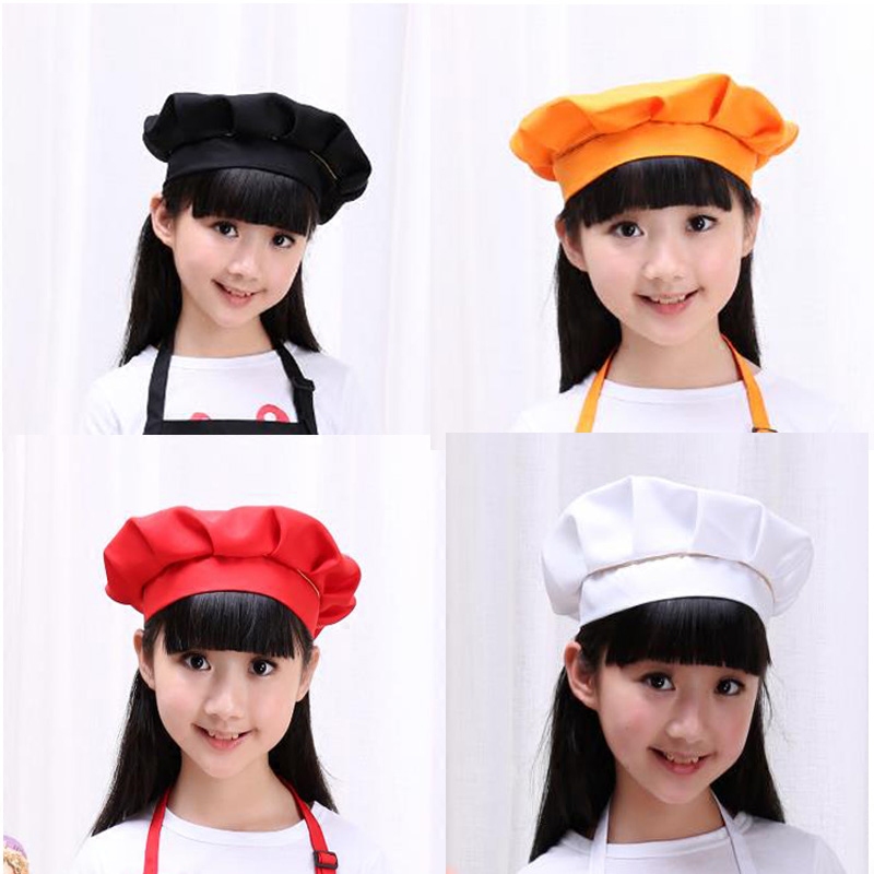 韩版儿童厨师帽套装小孩画画衣烘焙幼儿园围裙定做广告围裙包邮印