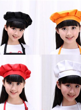 儿童厨师帽小孩定做围裙套装包邮