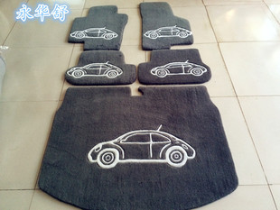 汽车脚垫专用于大众新款甲壳虫专用脚垫 汽车地毯 水洗脚垫加厚