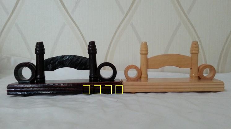 20个包邮本色扇座仿红木扇座圆古典团扇子折扇架扇子底座扇托