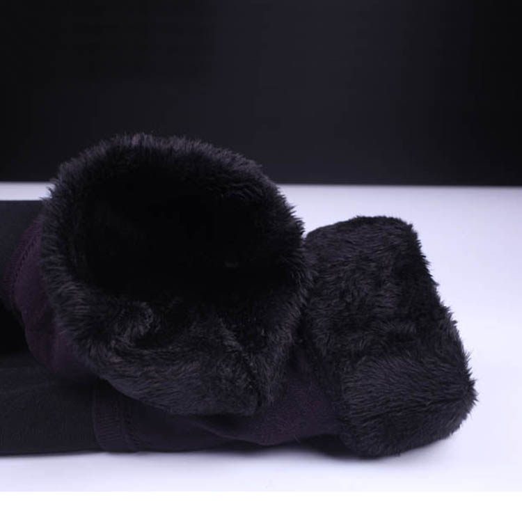 打底裤秋冬加绒加厚拉绒毛保暖 黑色女打底脚踩裤袜子