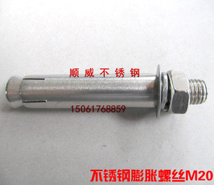 M20 150 膨胀螺钉 201不锈钢膨胀螺丝 壁虎 膨胀螺栓 100