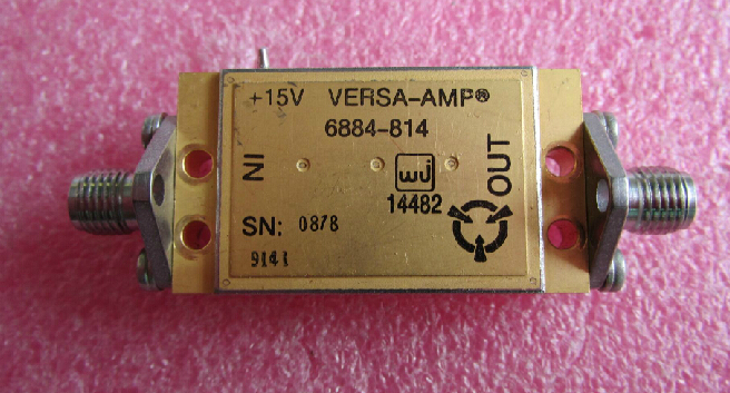 WJ M/A-COM 6884-814 4-12GHz 36dB SMA RF低噪声微波功率放大器