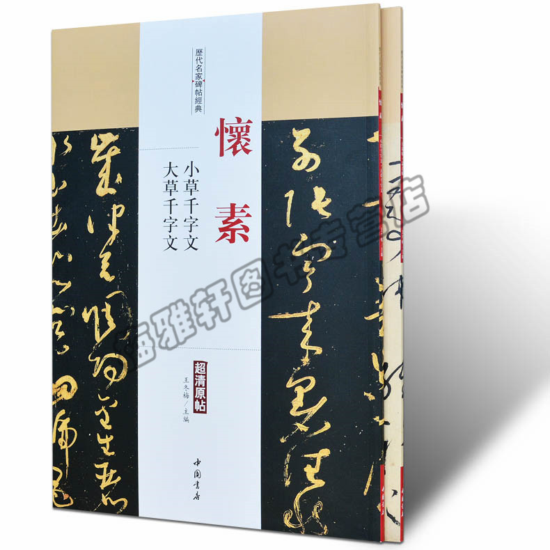 正版 怀素.历代名家书法经典 中国书法全集草行书碑字帖拓片教程技法精选经典碑帖碑拓临摹临习楷隶篆 书籍