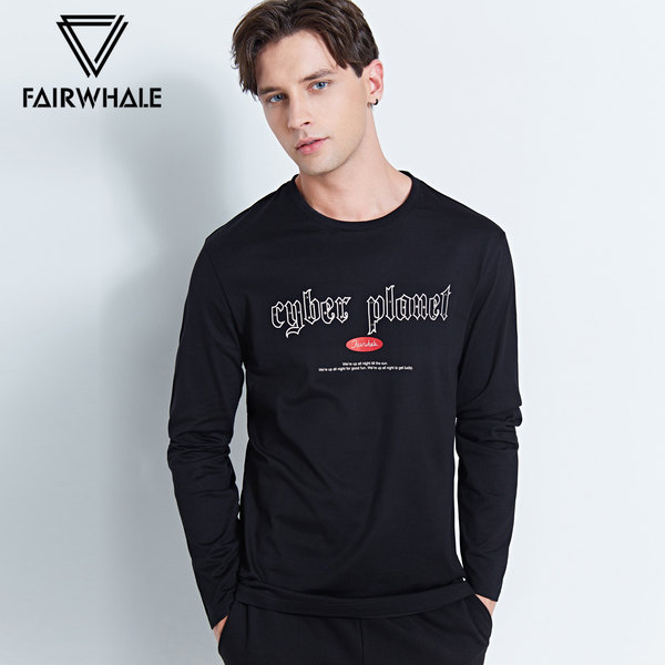 17秋季新款 Mark Fairwhale 马克华菲 纯棉印花 男式长袖T恤 聚划算+优惠券折后￥88包邮（￥118-30）