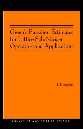 【预售】Green's Function Estimates for Lattice Schrodinge