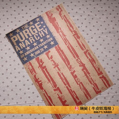 电影海报 人类清除计划 the purge anarchy 国定杀戮日海报