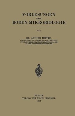 【预订】Vorlesungen Uber Boden-Mikrobiologie