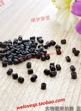 黑色玻璃米珠百搭钉珠 裤子毛衣服装饰品上辅料DIY散珠配件材料包