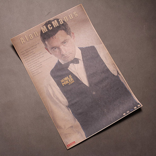 Alan McManus阿兰麦克马努斯海报 斯诺克snooker装饰画台球室海报