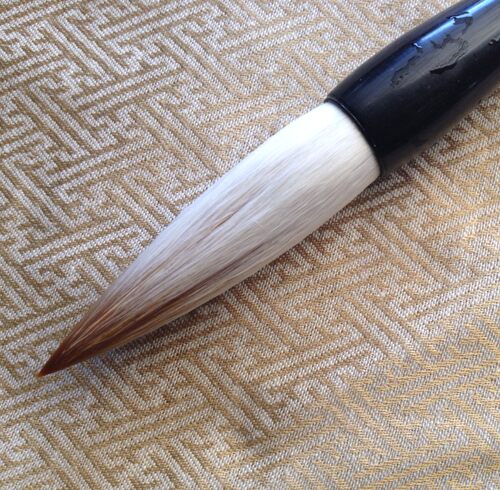 侯店毛笔狼羊兼毫长峰大楷提斗笔刚柔相济二号书法牡丹对联胜湖州