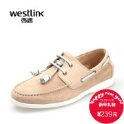 2015 West England autumn new style men's shoes fashion retro men's casual boat shoes suede stitching shoes