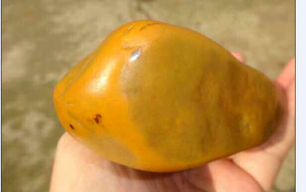 江西黄蜡石黄龙玉磨砂金印鱼籽纹冻蜡细料籽料水冲碧玉冻摆件