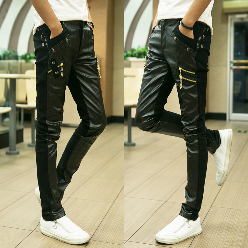 Pantalon cuir homme serré pour adolescent - Ref 1476746 Image 1