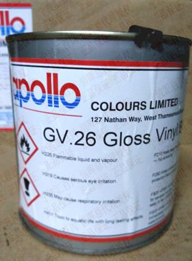 英国APOLLO/阿波罗丝印移印油墨/塑料油墨 GV26黑色 含13%税