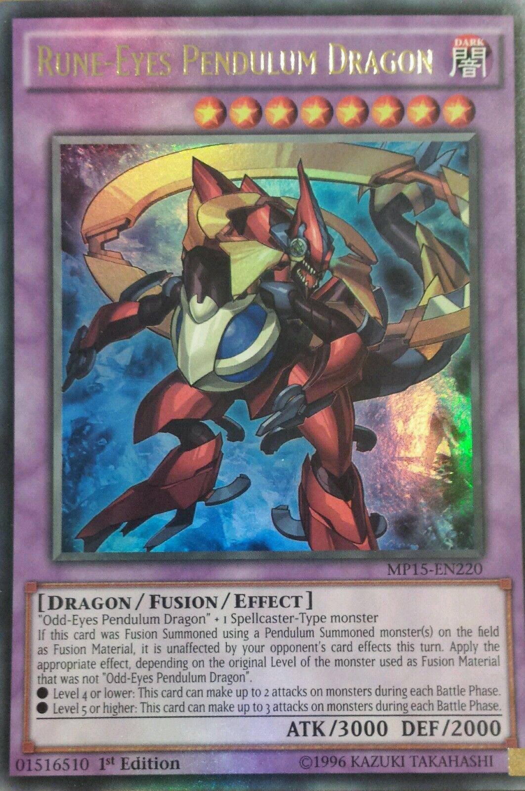 【假面卡牌】游戏王 mp15 欧版 ur 秘术眼灵摆龙 一刷