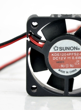 KDE1204PFS2-8 12V 0.6W 40*40*10MM SUNON建准散热风扇