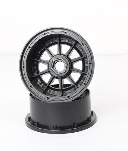 Rovan baja 5B/5T/5SC 金属六角内核前轮毂 嵌入金属结合器槽
