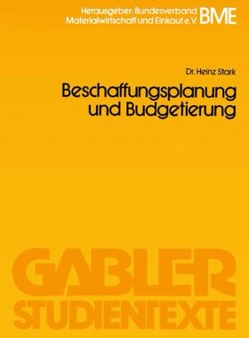 【预售】Beschaffungsplanung Und Budgetierung