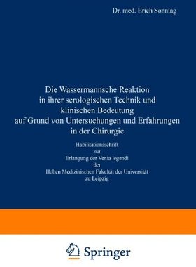 【预订】Die Wassermannsche Reaktion in Ihrer...