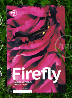九口山原创160page光限量版萤火虫系列白纸笔记本- 01