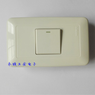 稳不落118型75系列大功率开关面板 16A250V一位单控按钮