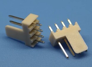 2510连接器插件针座2510直针4P 2.54间距3缺1 特殊错位4P直针座