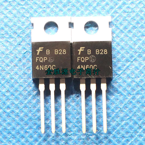 N沟道 MOS管 FQP4N60C TO220  FQP 4N60C 600V 场效应三极管 原装