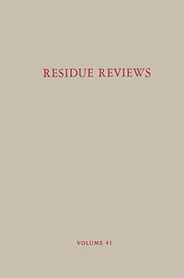 【预订】Residue Reviews / Ruckstands-Bericht...