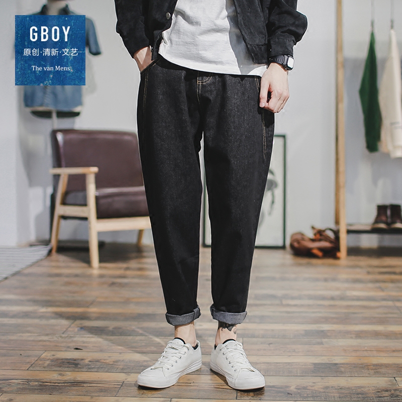 Jeans pour jeunesse droite en vrac en coton pour automne - Ref 1483044 Image 3