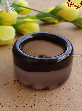 天然原色无烧玛瑙扳指男士款戒指