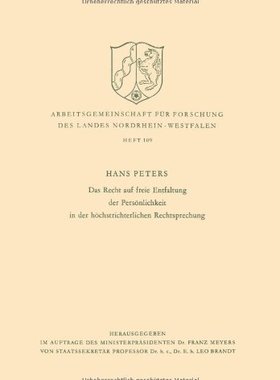 【预售】Das Recht Auf Freie Entfaltung Der Personlichk...