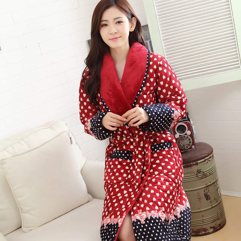 Peignoir jeunesse robe matelassée Point d amour - Ref 602658 Image 1