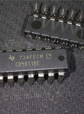 现货 CD4011BE  直插 DIP-14  四2输入与非门  全新原装