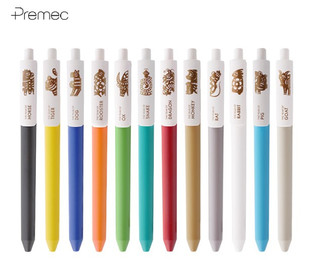 瑞士PREMEC CHALK 巧可十二生肖 0.5黑中性笔水笔按动水笔签字笔