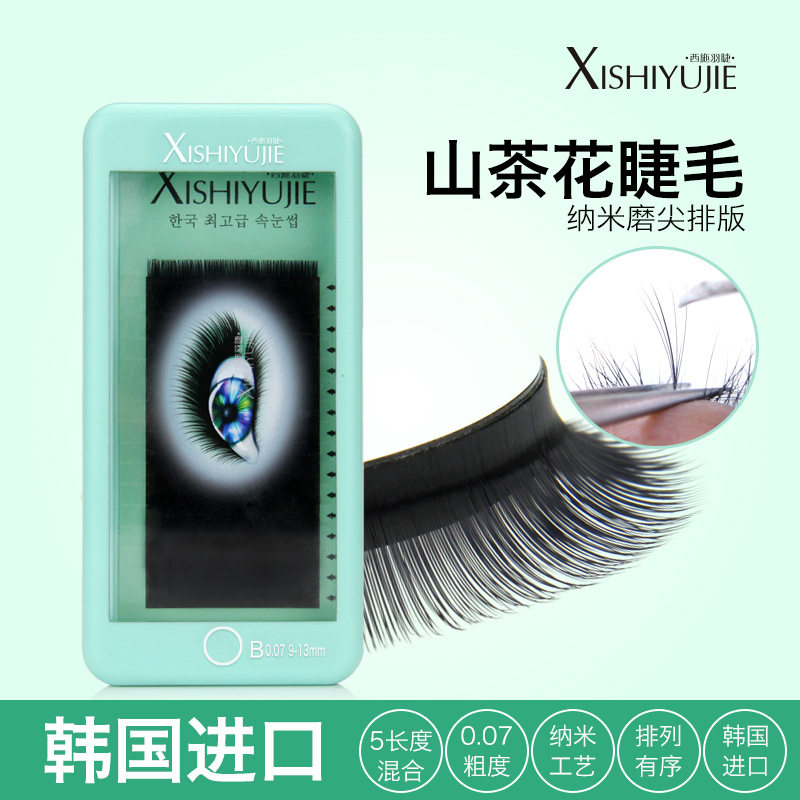 新款韩国进口嫁接睫毛山茶花种植假眼睫毛朵毛超自然柔软浓密逼真