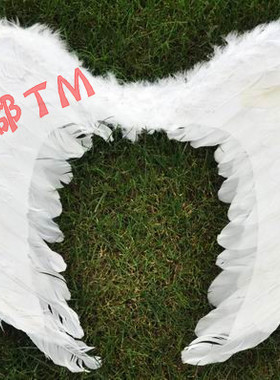 万圣节羽毛翅膀白色天使翅膀黑色羽毛翅膀白色羽毛翅膀