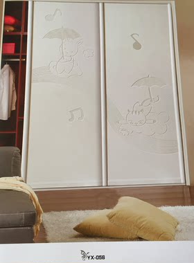 欧式衣柜定做钛镁合金推拉门