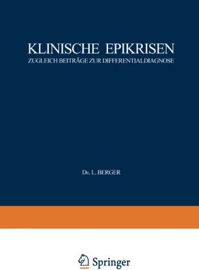 【预订】Klinische Epikrisen: Zugleich Beitra...