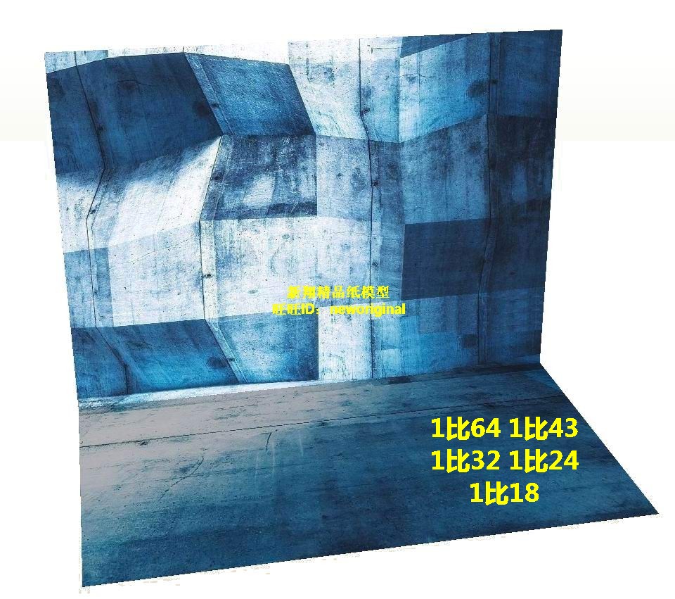 1比18 1:18时尚造型停车库场景地下停车场车模场景停车场模型