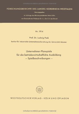 【预售】Unternehmer-Planspiele Fur Die Betriebswirtsch...