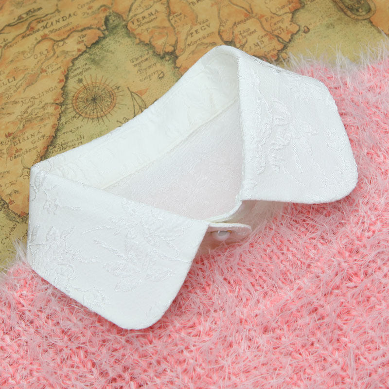 精美品秋冬假领雪纺钉珠衬衫假领子女冬百搭装饰领假衣领包邮