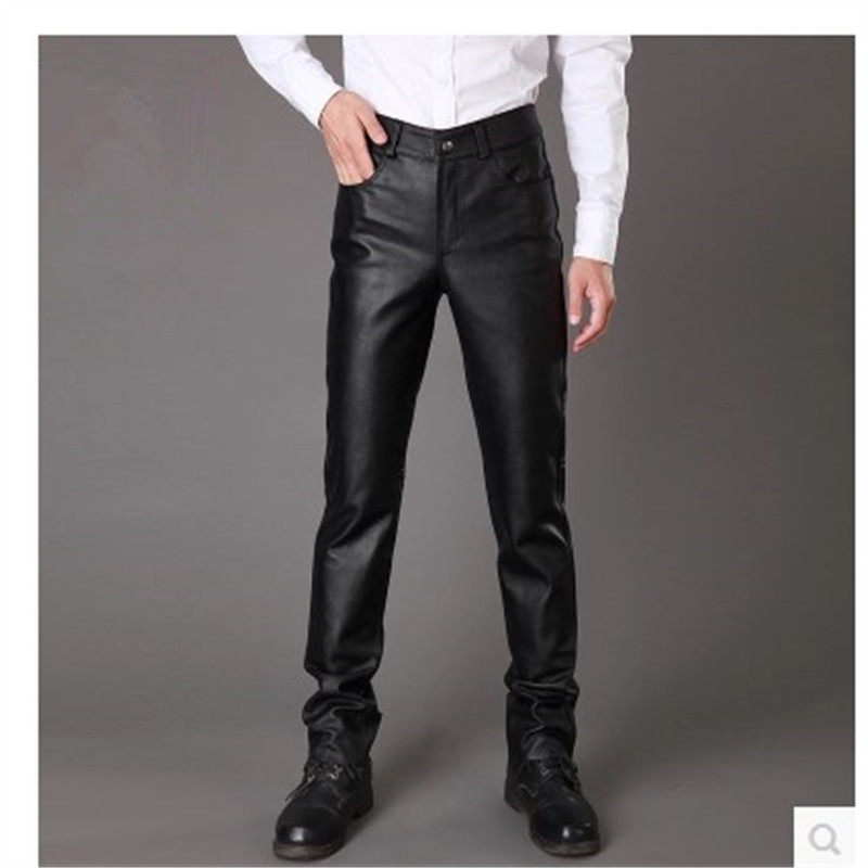 Pantalon cuir homme droit pour hiver - Ref 1482641 Image 1