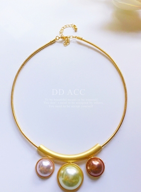 dd流砂系列ins大撞色名媛珍珠