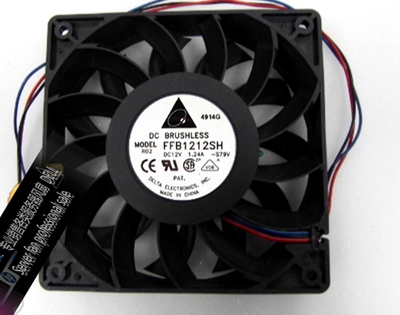 正品台达FFB1212SH 12025 12V 1.24A 12CM超大风量双滚珠暴力风扇