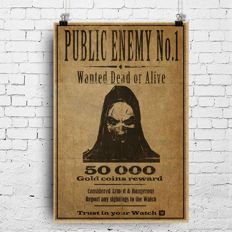 神偷游戏海报定制  thief 网吧宿舍挂画贴纸装饰画 牛皮纸复古