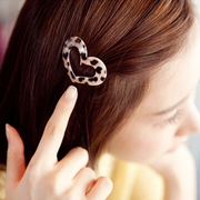 Know Richie new genuine hair jewelry Leopard hearts love edge clip bangs clip a Barrette clip